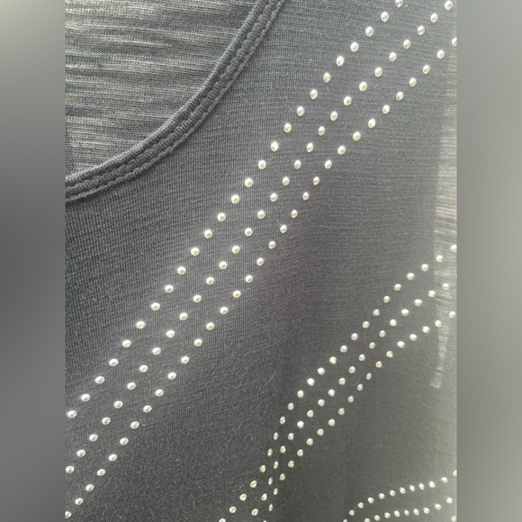 Apt. 9. Black with Silver Rhinestones‎ in V pattern - Picture 4 of 5